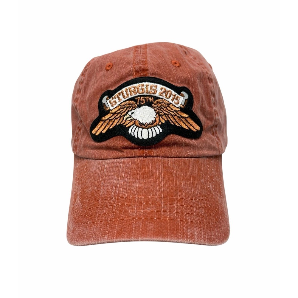 Sturgis 2015 Rust Color Cap Hat 75th Anniversary 100% Cotton One Size Fits All - Picture 2 of 9